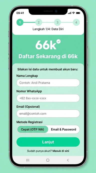 Panduan Membuat Akun Baru 66k untuk Pengguna Android