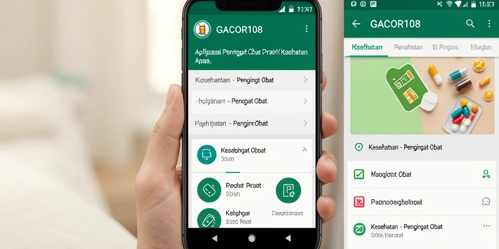 Antarmuka pengguna GACOR108 yang intuitif dan menarik untuk pengingat obat.