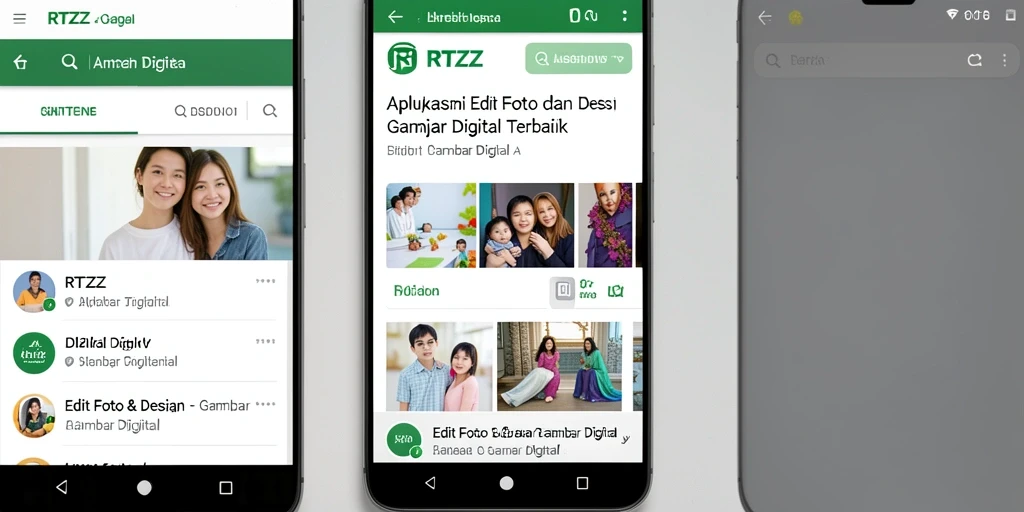 Antarmuka pengguna RTZZ untuk editing gambar digital yang menarik.