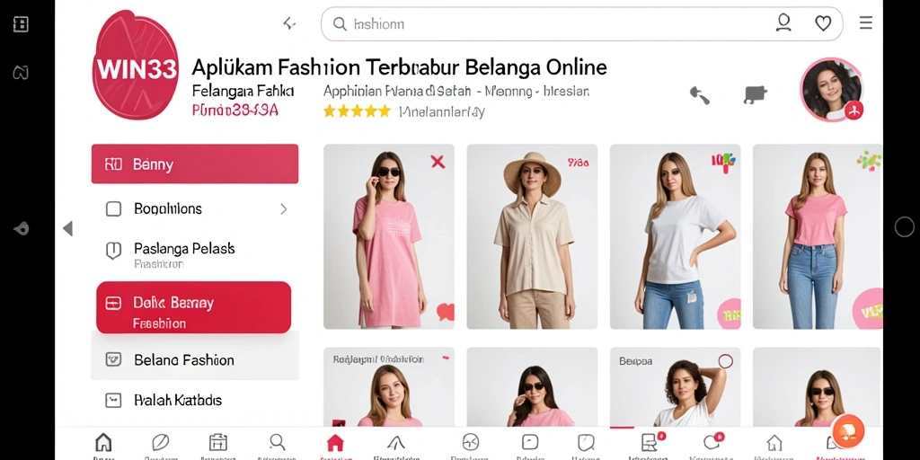 Antarmuka aplikasi WIN33 yang menarik dan mudah digunakan.
